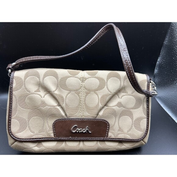 Coach Signature Fabric Wristlet - Picture 8 of 8